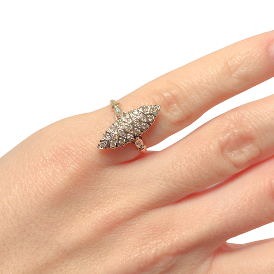 Bague Marquise Vintage - Or Jaune 750 & Diamants