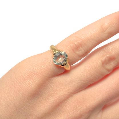 Bague Cocktail - Or Jaune 750 & Aigue-Marine