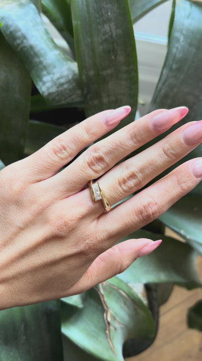 Bague Princesse - Or Jaune 750 & Diamants