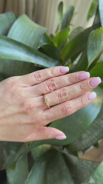 Bague Ponyo - Or Jaune 750 & Diamants