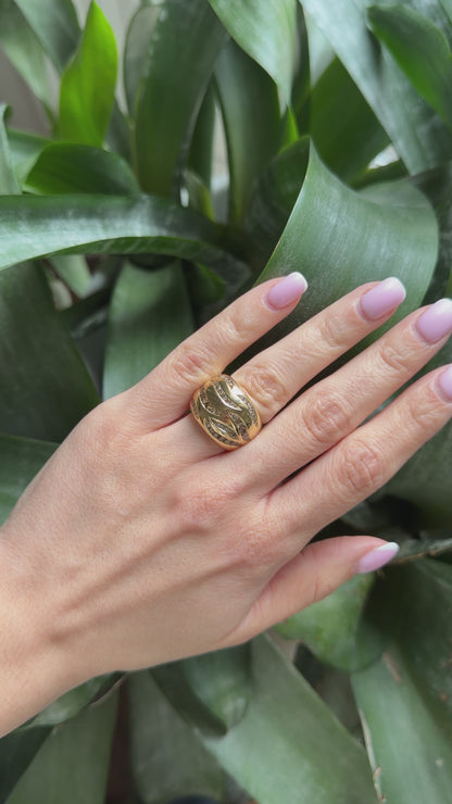 Bague Jonc - Or Jaune 750 & Diamants