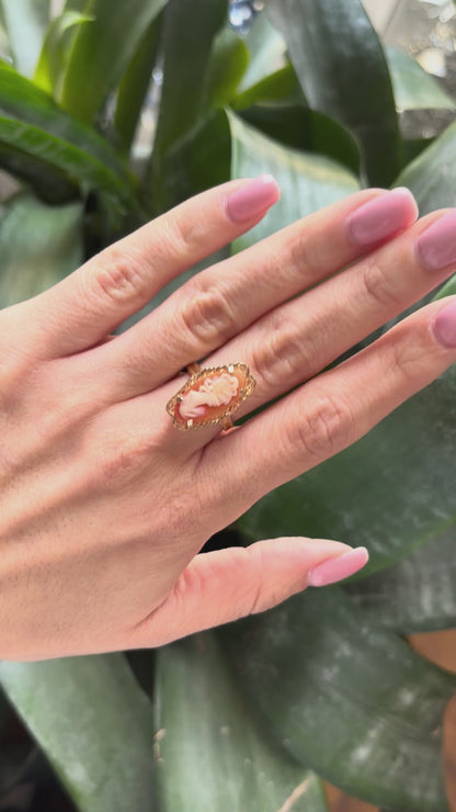 Bague Vintage - Or Jaune 750 & Camée