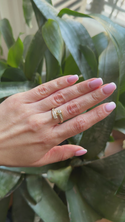 Bague Toi & Moi - Or Jaune 585 & Diamants