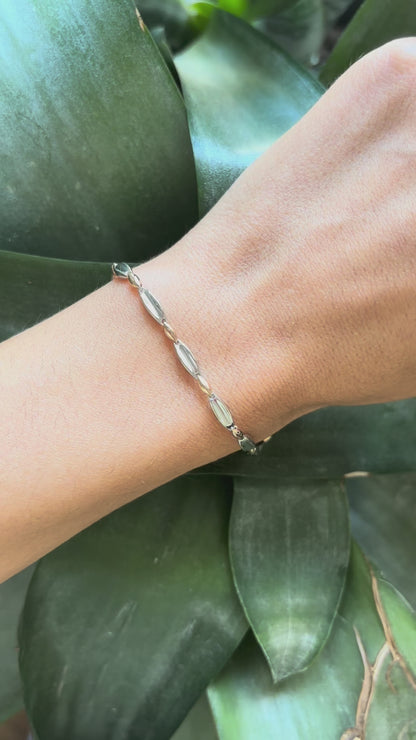 Bracelet Bicolore - Or Jaune/Blanc 750