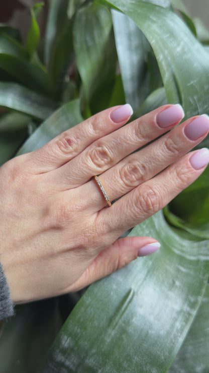 Bague Alliance - Or Jaune 750 & Diamants