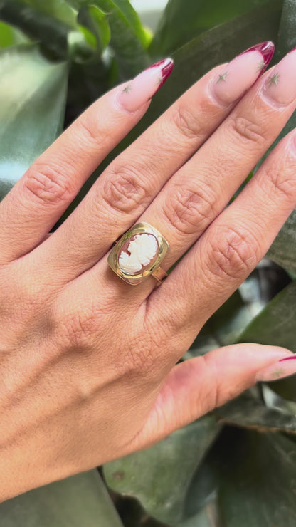 Bague Vintage - Or Jaune 750 & Camée