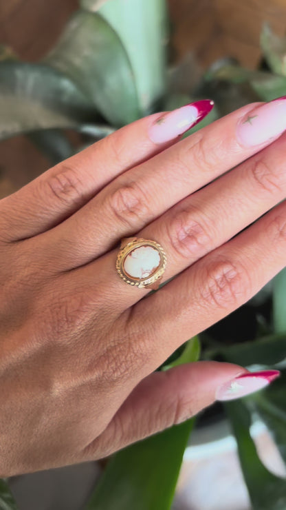 Bague Vintage - Or Jaune 750 & Camée