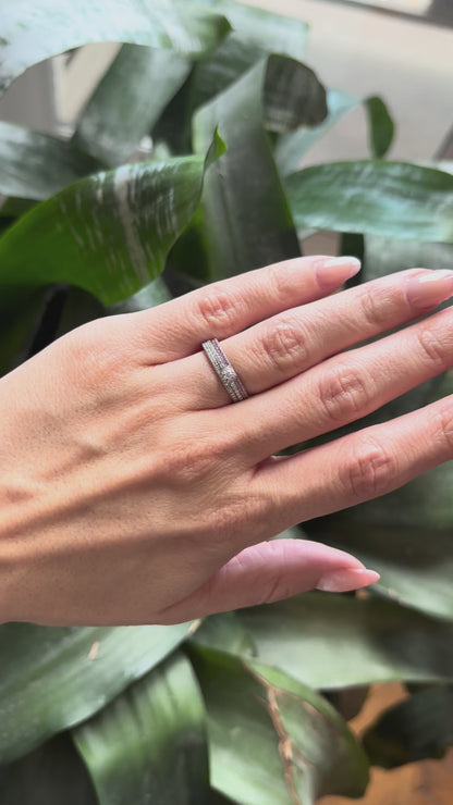 Bague Solitaire Alliance - Or Blanc 750 & Diamants