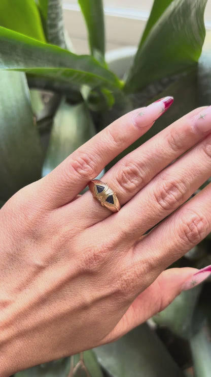 Bague Reflet - Or Jaune 750 Saphirs & Diamants