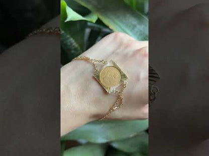 Bracelet Pièce - Or Jaune 750 & Pièce 10 Francs Napoléon