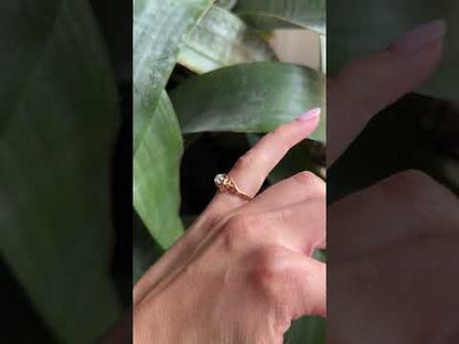 Bague Solitaire Vintage - Or Jaune 750 & Diamant