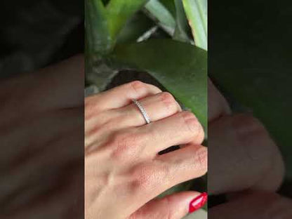 Alliance Ring - 750 White Gold &amp; Diamonds