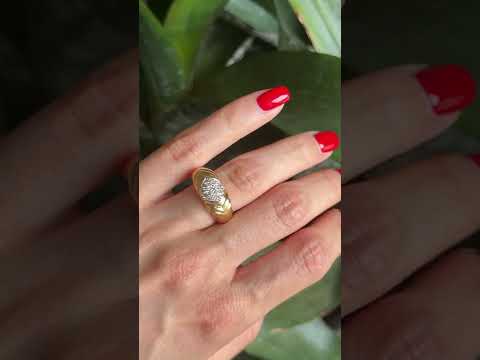 Bangle Ring - 750 Yellow Gold & Diamonds