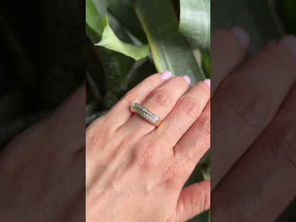 Bague Jonc - Or Jaune 750 & Diamants