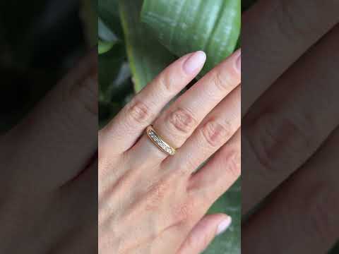 Bague Alliance - Or Jaune 750 & Diamants