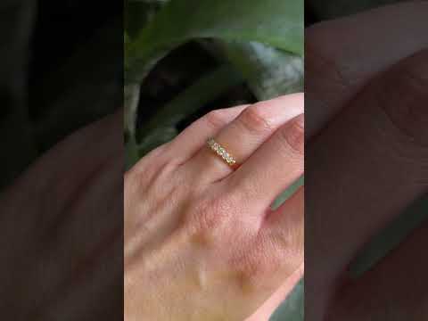 Bague Alliance - Or Jaune 750 & Diamants