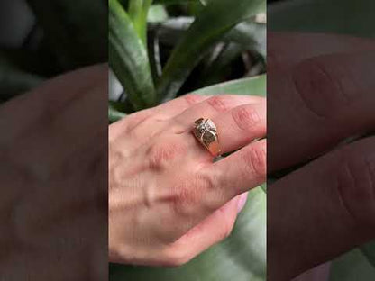 Bague Vintage Art Déco - Or Jaune 750 & Diamant