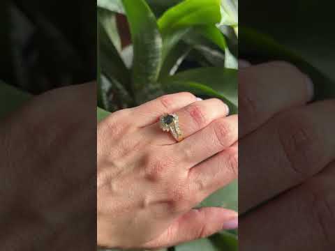 Bague Tourbillon - Or Jaune 750 Saphir & Diamants