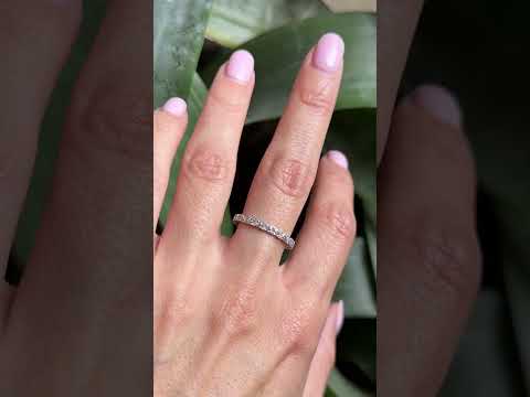 Bague Alliance Tour Complet - Or Blanc 750 & Diamants