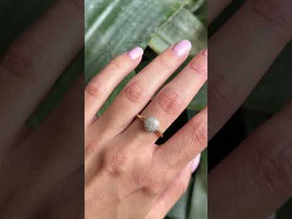 Bague Pavée - Or Jaune 750 & Diamants