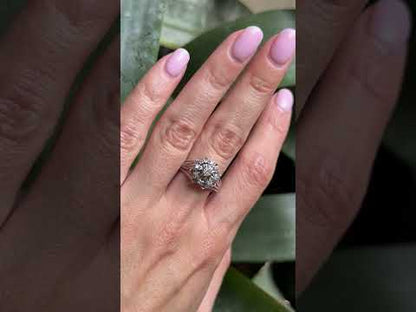 Bague Marguerite Vintage - Or Blanc 750 & Diamants
