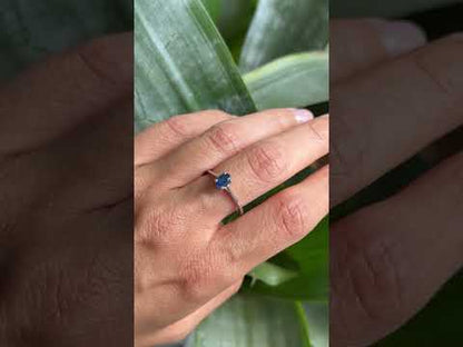 Bague Lapuna - Or Blanc 750 & Saphir