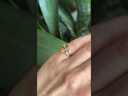 Bague Multicolore - Or Jaune 750
