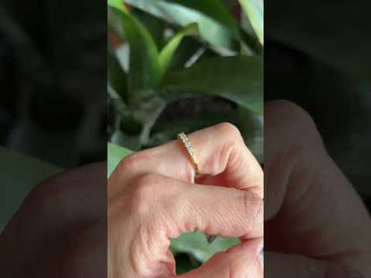 Alliance Ring - 750 Yellow Gold &amp; Diamonds