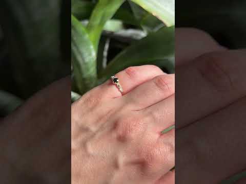 Bague Solitaire Vintage - Or Jaune 750 & Saphir