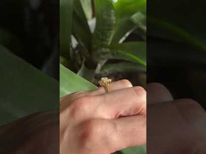 Bague Marguerite - Or Jaune 750 & Diamants