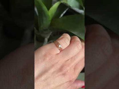 Bague Solitaire Vintage - Or Rose 750 & Diamant