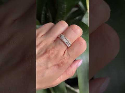 Bague Alliance - 3 Ors & Diamants