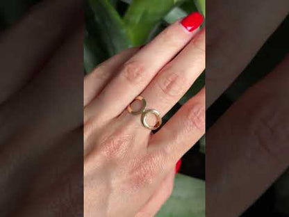 Bague Boucles - Or Jaune 750