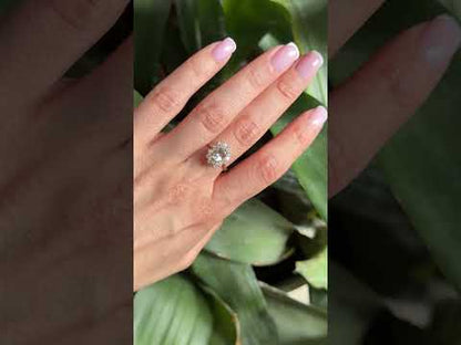 Bague Marguerite - Or Jaune 750 Aigue-Marine & Diamants