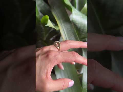 Bague Jonc Entrelacs - Or Jaune 750 & Diamants