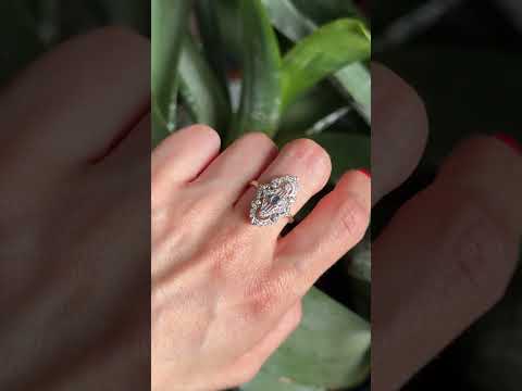 Bague Vintage Art Déco - Or Jaune 585 Saphir & Diamants