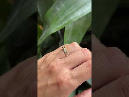 Bague Alliance - Or Jaune 750 & Diamants