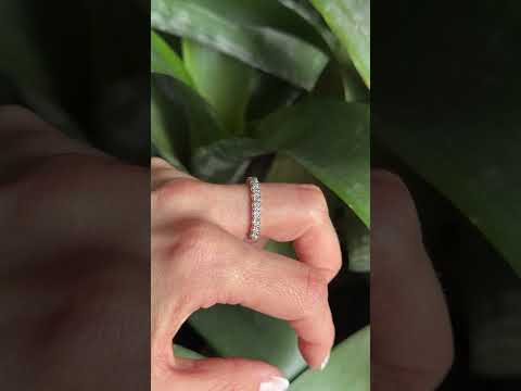 Bague Alliance Tour Complet - Or Blanc 750 & Diamants