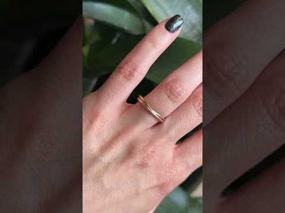 3-Tone Wedding Band - 18K Yellow/White/Rose Gold