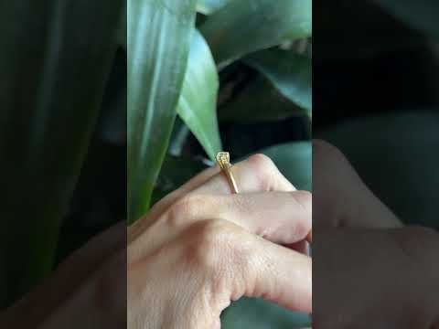 Bague Solitaire Vintage - Or Jaune 750 & Diamant