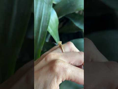Bague Solitaire Vintage - Or Jaune 750 & Diamant