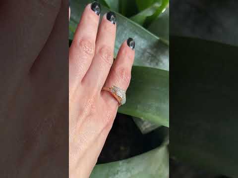 Panthère Ring - Three Golds & Diamonds