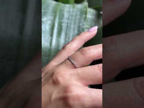 Bague Alliance - Or blanc 750 & Diamants