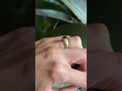 Bague Jonc - Or Jaune 750 Saphir & Diamants