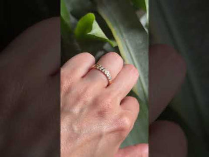 Bague Alliance - Or Jaune 750 & Diamants