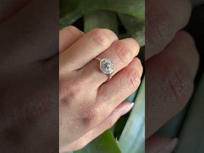 Bague Tank Vintage Art Déco - Or Blanc 750 & Diamants