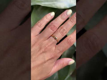 Bague Solitaire - Or Jaune 750 & Saphir