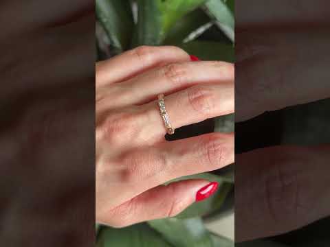 Bague Alliance Bicolore - Or Jaune/Blanc 750 & Diamants