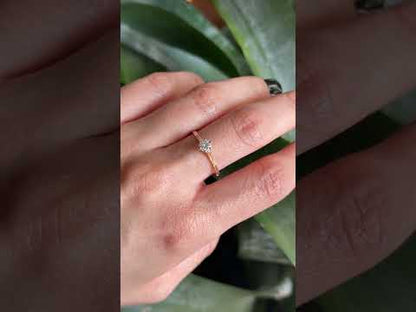 Solitaire Ring - 18K Rose Gold & Diamond