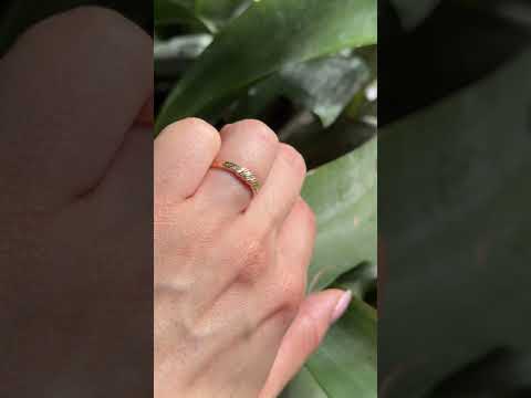 Bague Jonc - Or Jaune 750 & Diamants